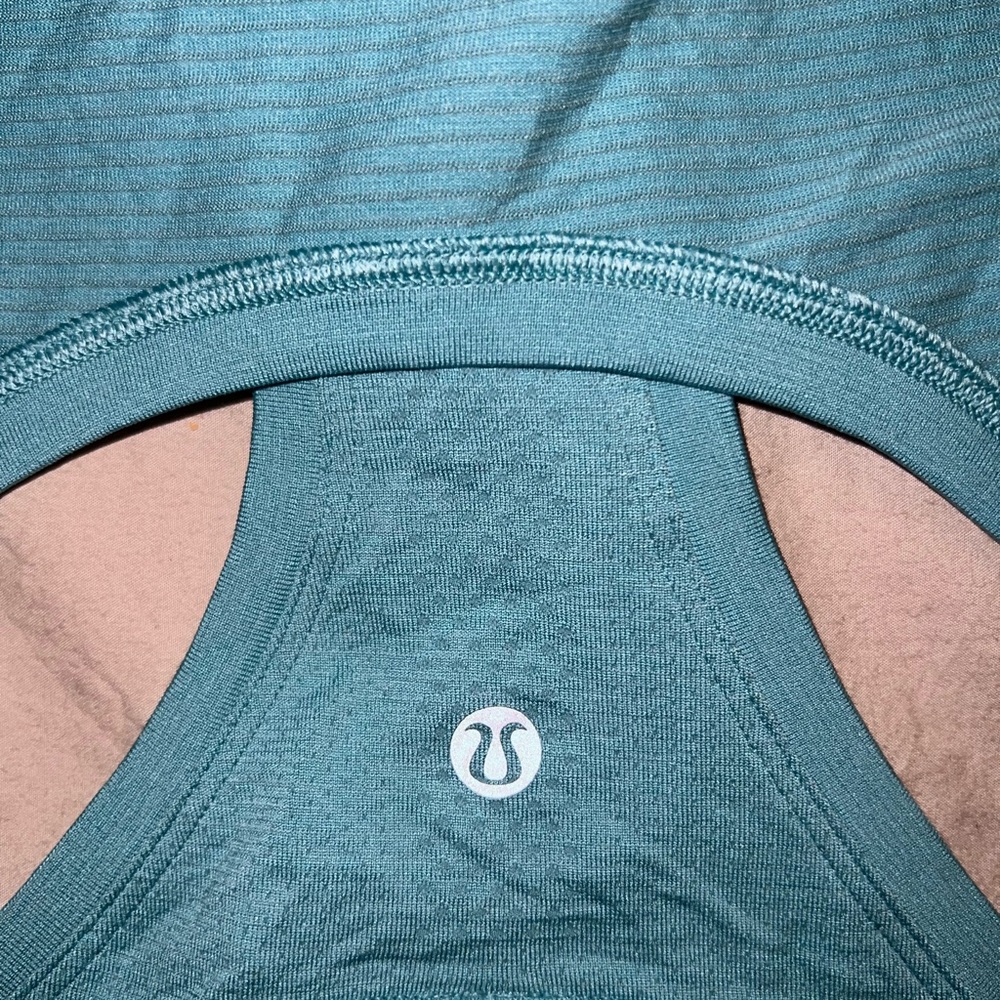lululemon swiftly tank full length light robin egg aqua blue